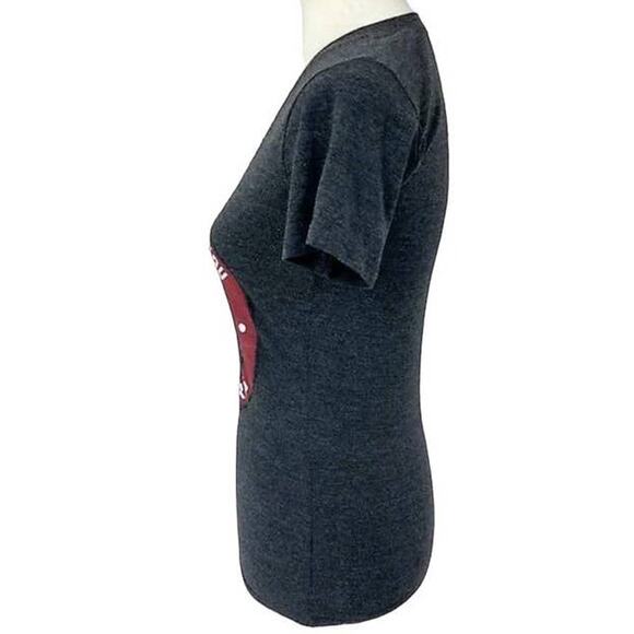 SMOKEY THE BEAR "Only You Prevent Wildfires" Dark Gray T-Shirt Top ~ Women's XS - Picture 5 of 7